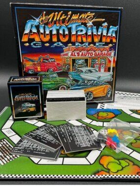 🏎️ The Ultimate Auto Trivia Board Game ~ Car Buffs ~ Complete ~ Vintage 2002 🚗
